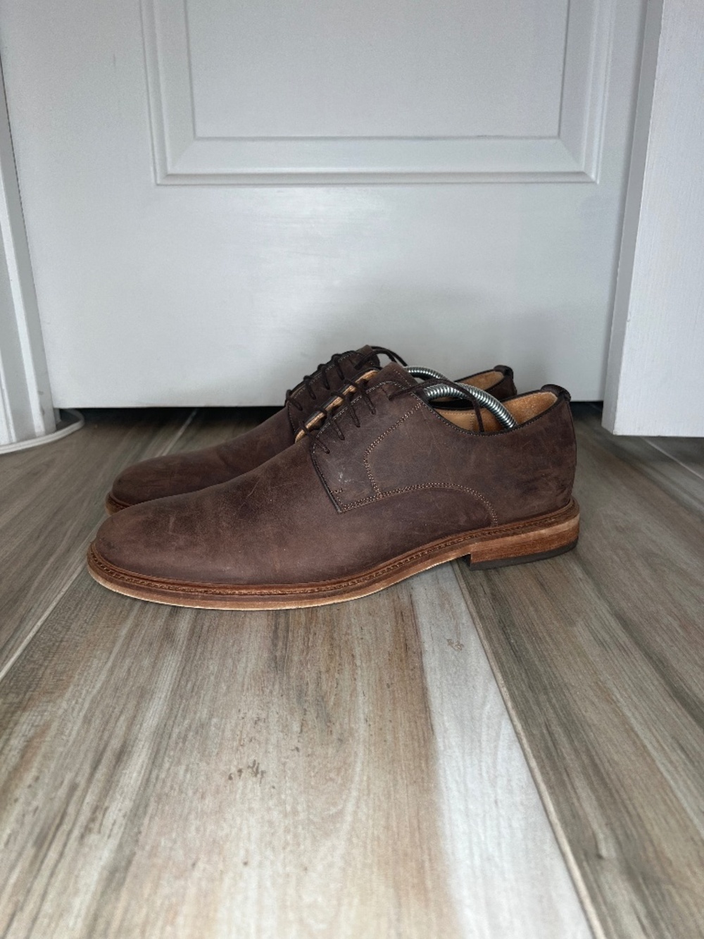 Warfield & Grand Gabeillo Leather Oxfords Shoes Brown Mens Sz 11.5